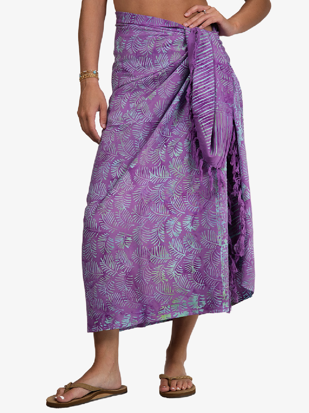 Batik Purple & Blue Cover-Up Sarong
