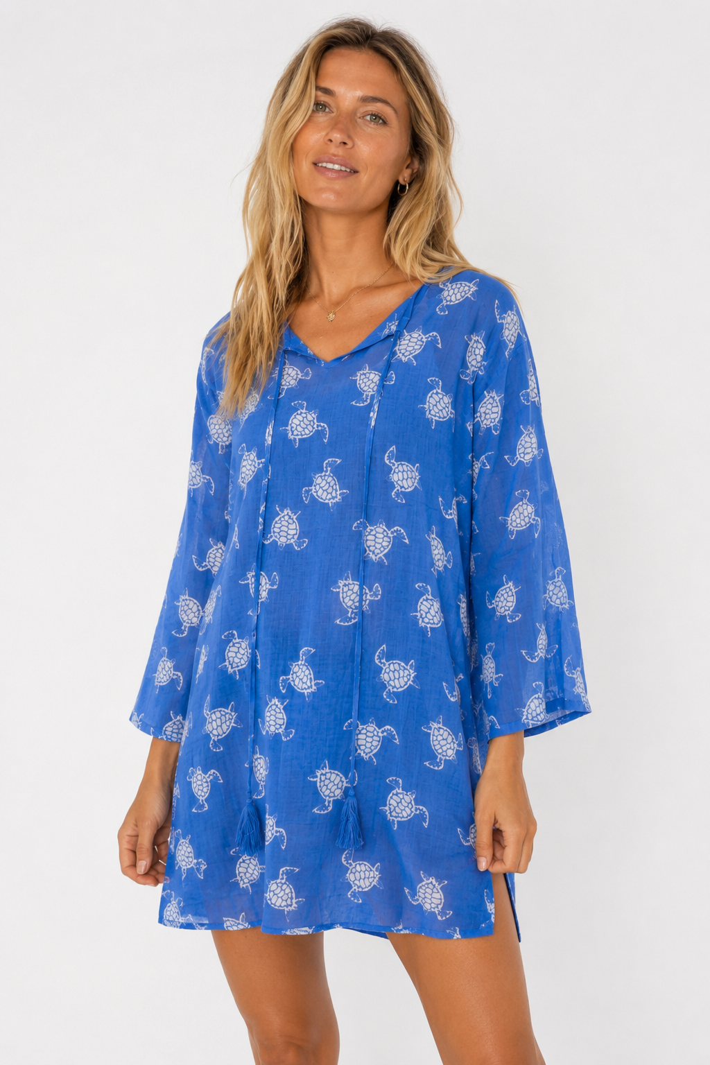Hannah Cover-Up in Blue Turtle