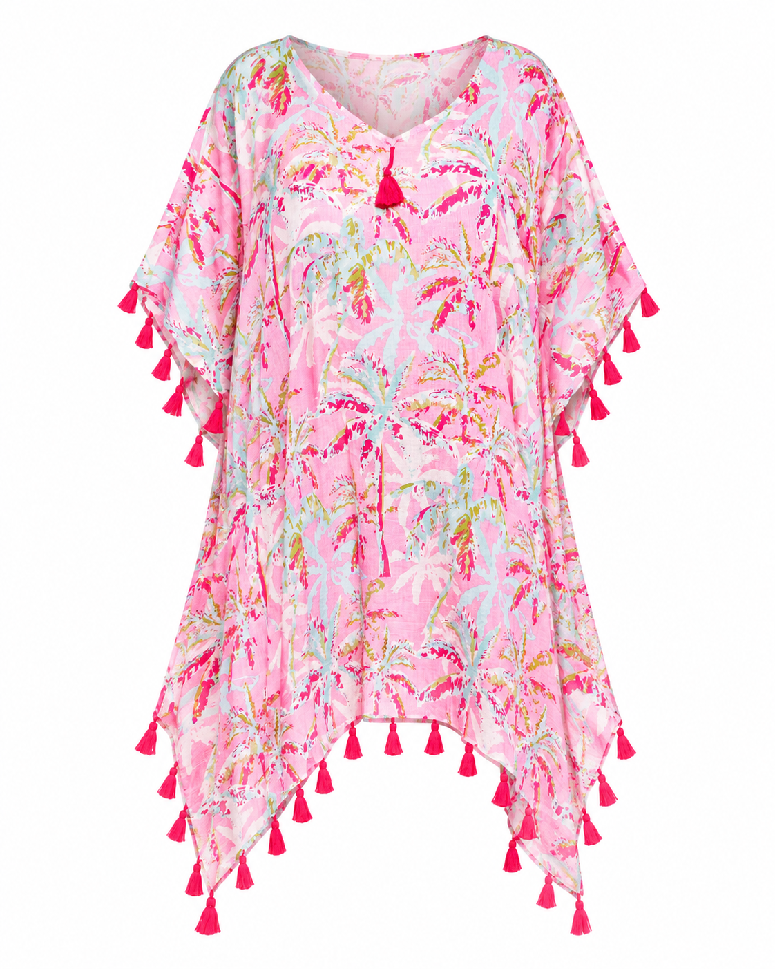 Amelia Pink Palm Cover-Up