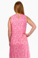 Rachel Princess Cut Dress with Keyhole Back in Pink