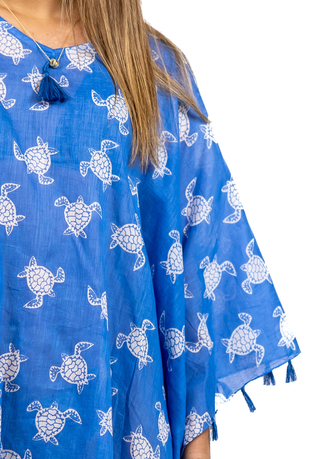 Amelia Blue Sea Turtle Lightweight Cover-Up