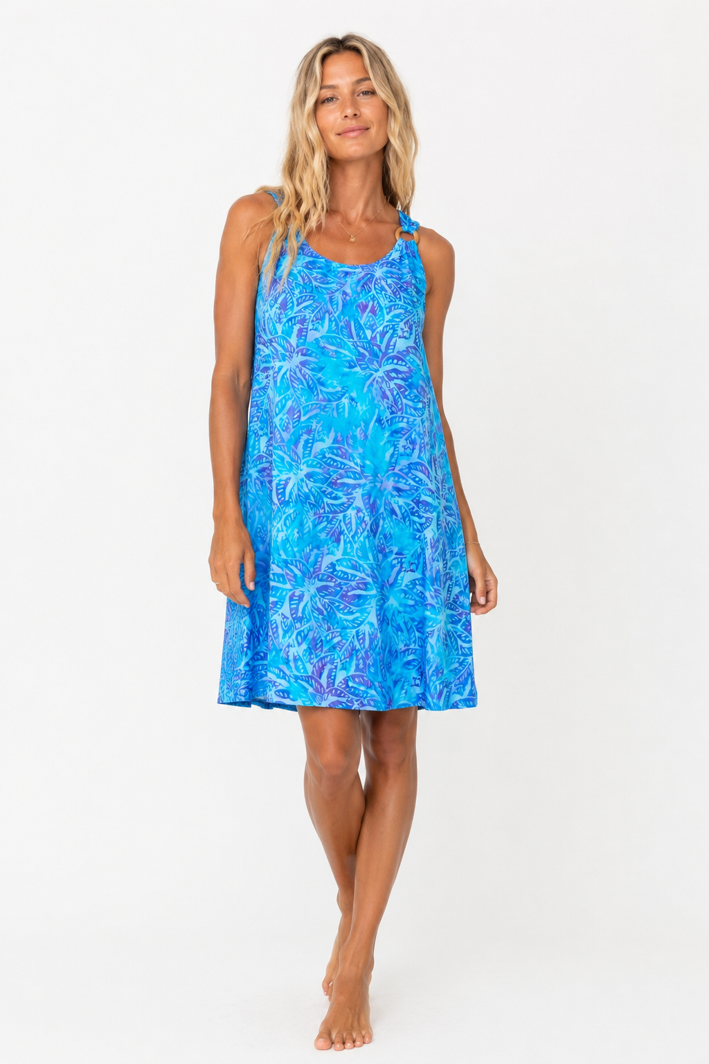 Annie Batik Dress in Turquoise