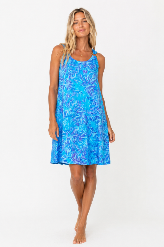 Annie Batik Dress in Turquoise