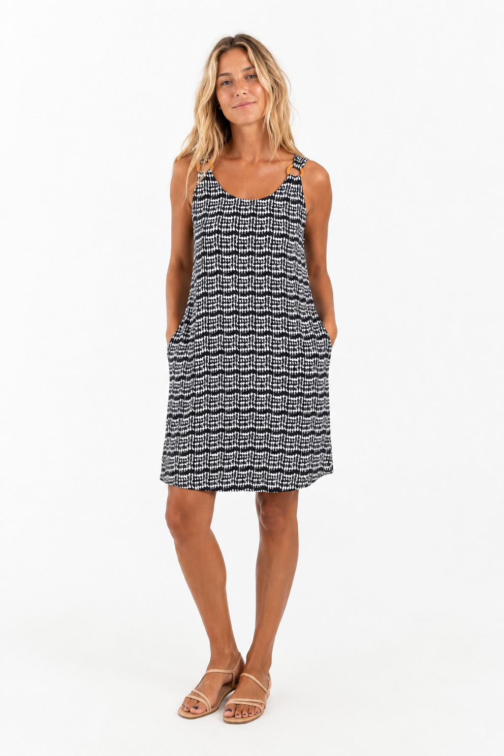 Annie Batik Dress in Black