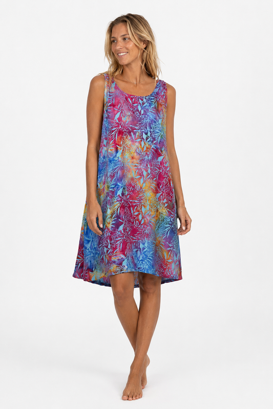 Annie Batik Dress in Multi