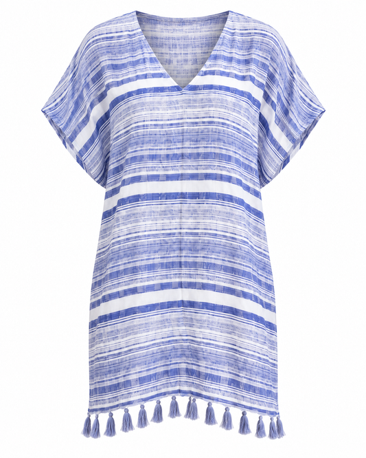 Carol Cover Up in Blue Stripe