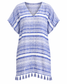 Carol Cover Up in Blue Stripe