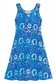 Annie Batik Dress in Royal Blue