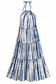 Stevie Backless White Halter Maxi Dress