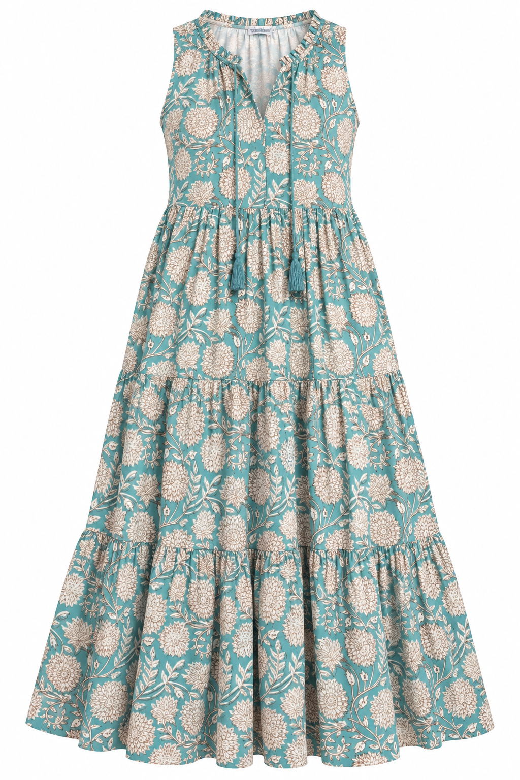 Hazel Kaftan Midi in Teal