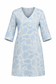 Judy Classic 3/4 Sleeve Cover Up Dress in Lt. Blue Shell