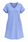 Savannah Terry Dress In Heather Blue