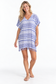 Carol Cover Up in Blue Stripe