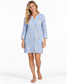 Suzanne 3/4 Sleeve Dress in Paisley Blue
