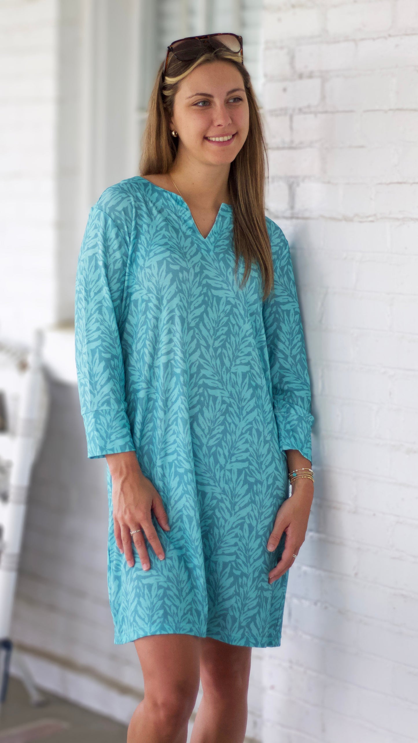 Suzanne Dress In Teal