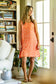 Annie Dress in Coral Palm