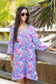 Judy Classic 3/4 Sleeve Cover Up Dress in Multi Starfish