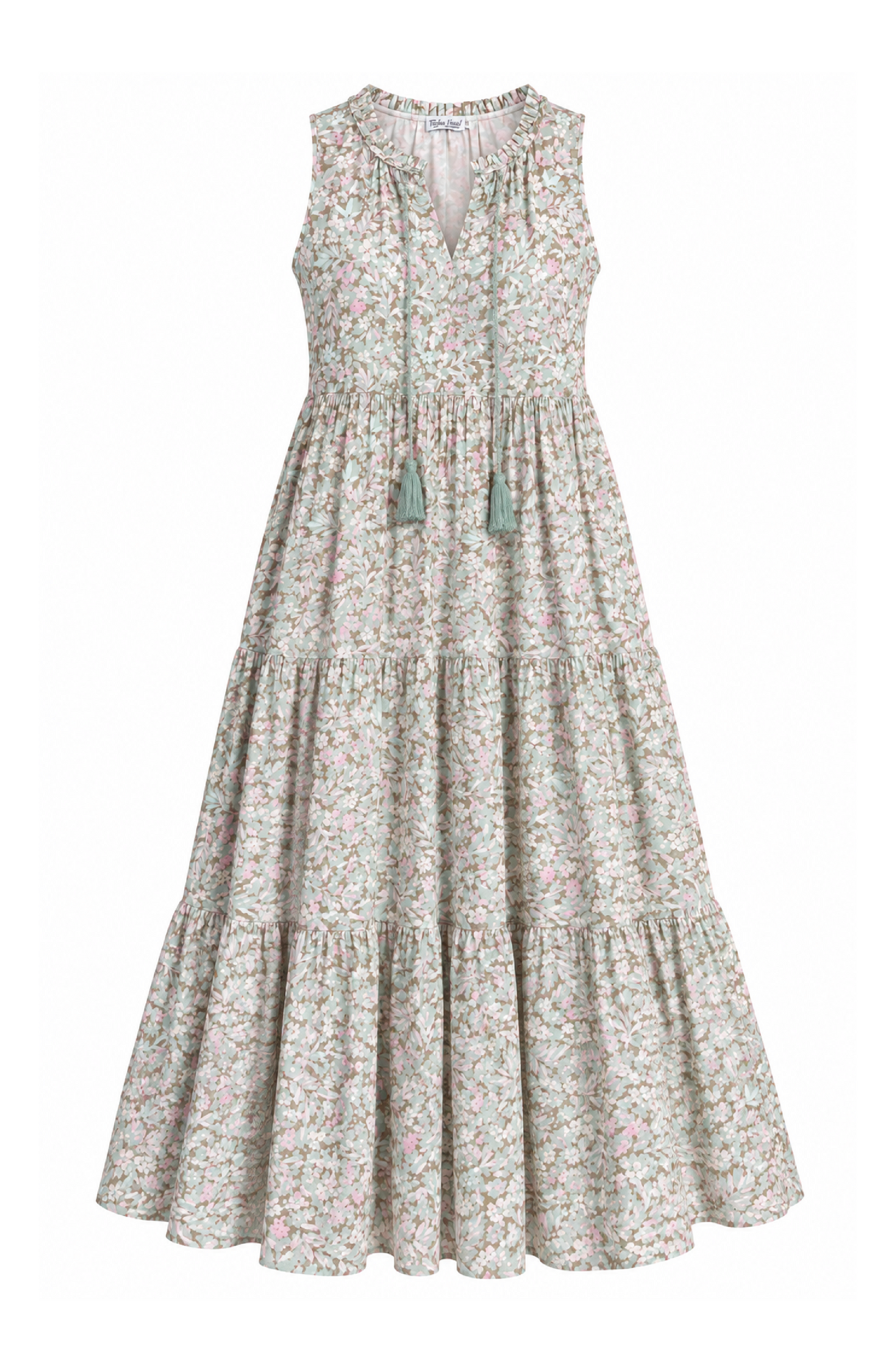 Hazel Kaftan Midi in Sage Floral