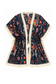 Aurora Fringe Wrap in Navy