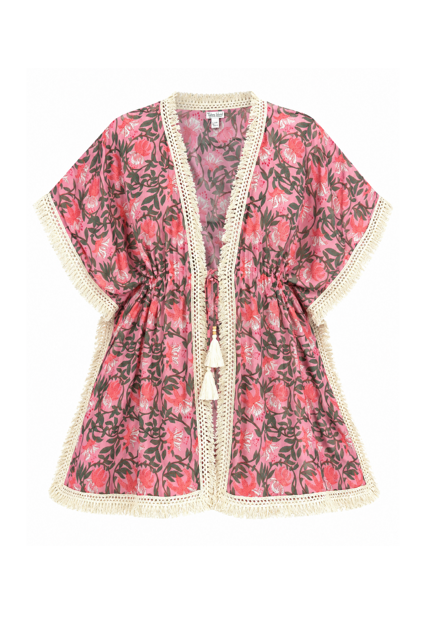 Aurora Fringe Wrap in Pink