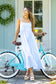 Quinn Midi Classic Blue Striped Dress