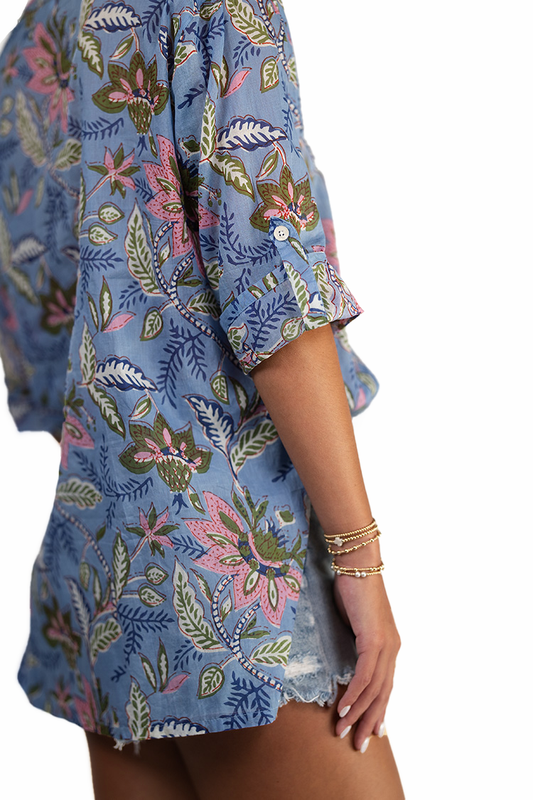 Willow Cotton Tunic in Peri