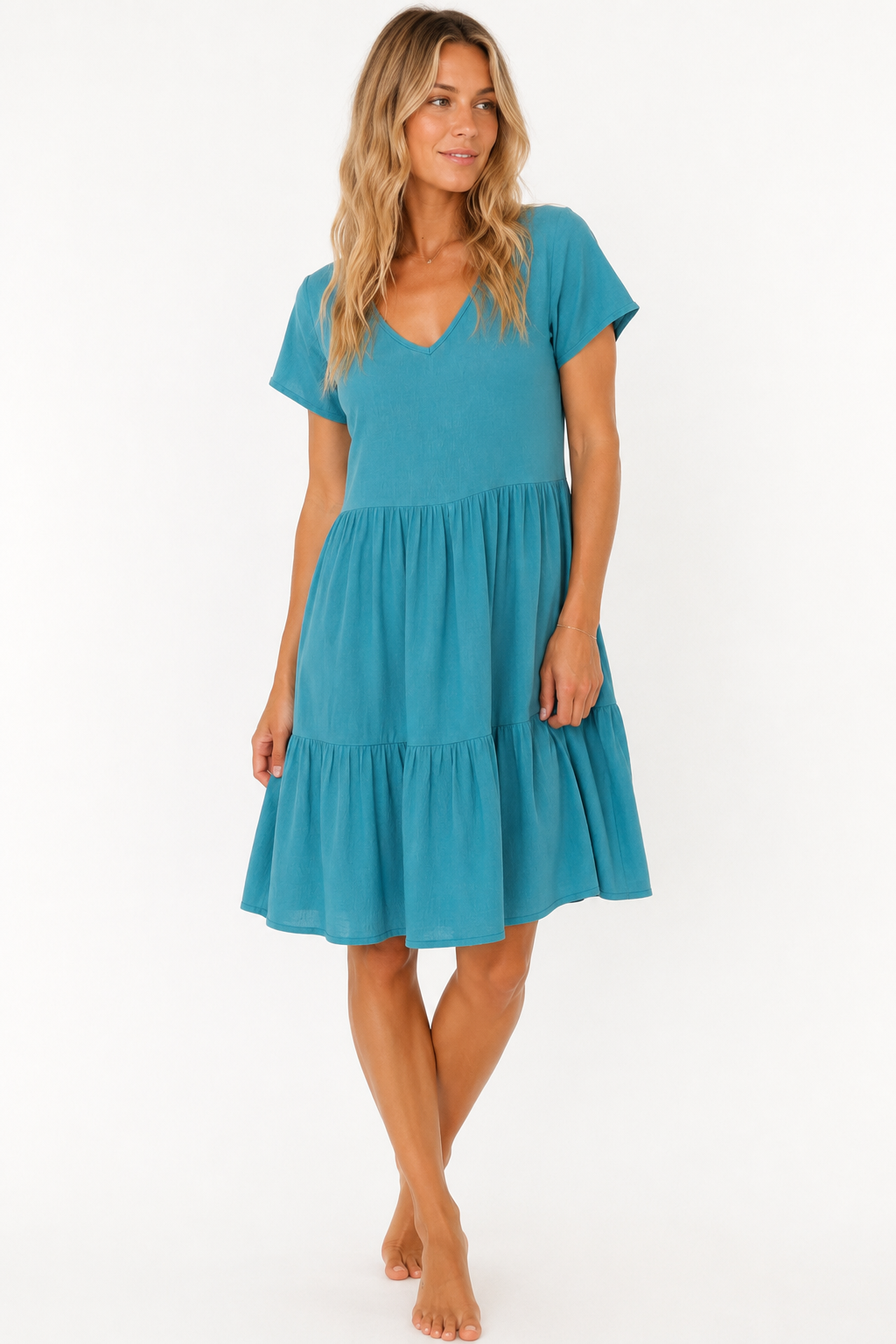 Zoey Dress in Teal