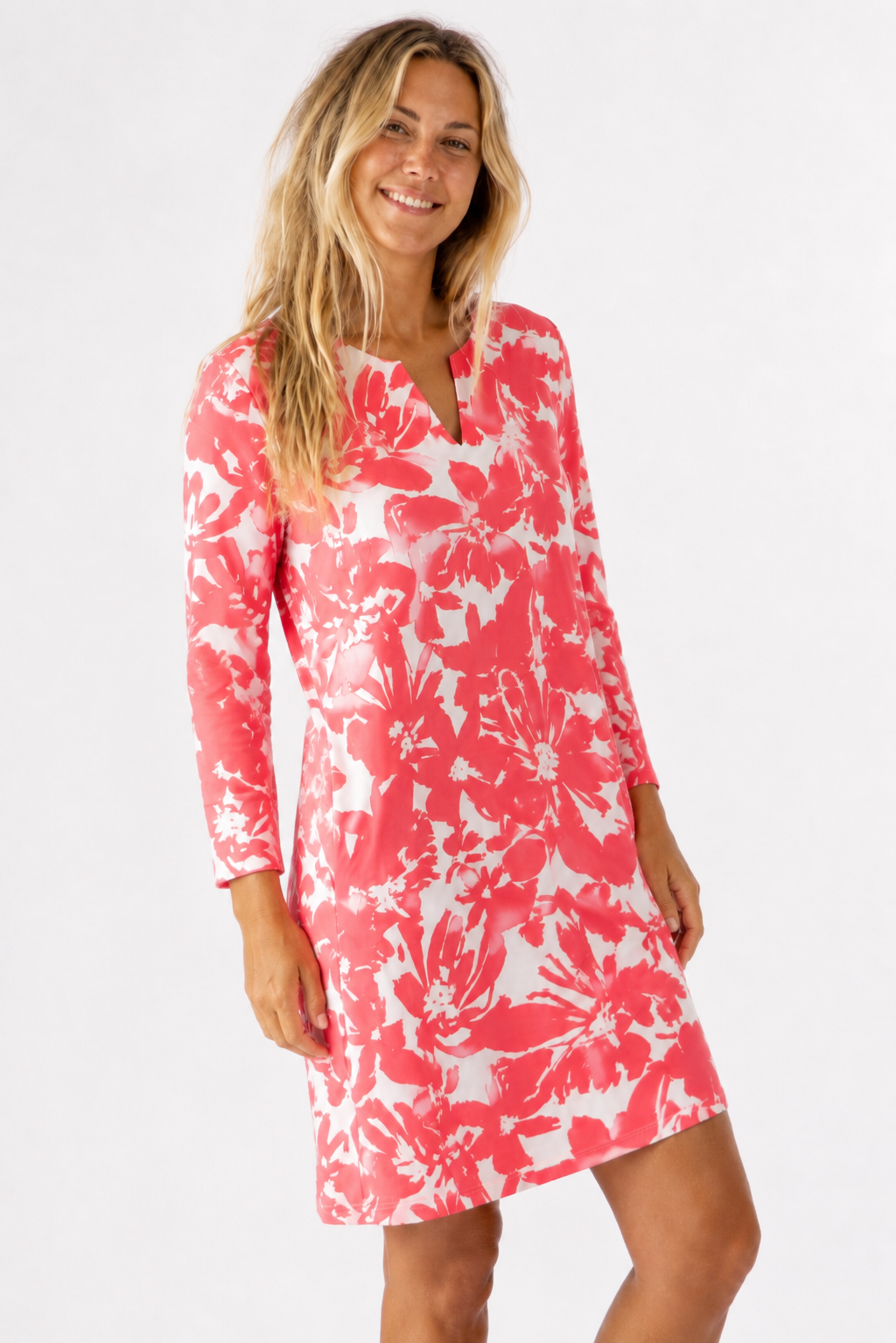 Suzanne Dress In Coral