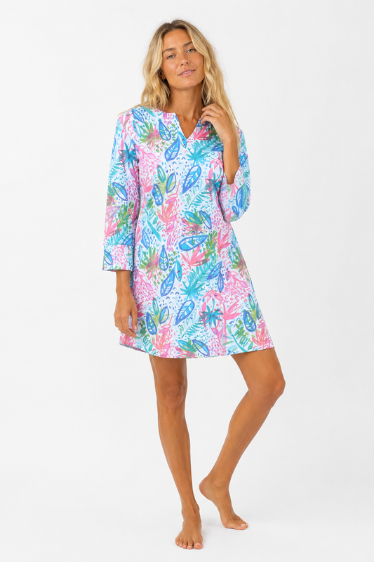Suzanne Dress in Tiki Tongo